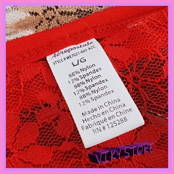 NWT Signature Comfort: {Aeropostale} 3 Tanga Panties, Size L NWT - Picture 3 of 4